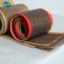 Tissu de fibre de maille de téflon et ceinture 4 * 4 millimètres de couleur marron de Chine